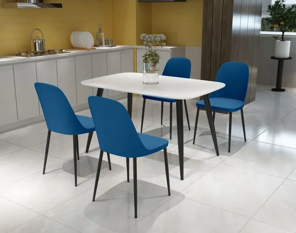 Addison 4-Seater Dining Table - White