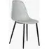 Addison Curve Dining Chair - Light Grey, Plastic