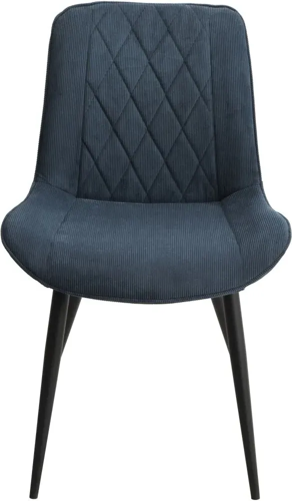 Addison Diamond Stitch Dining Chair - Blue, Fabric