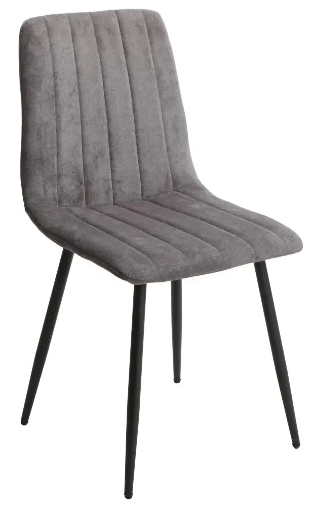 Addison Straight Stitch Dining Chair - Grey, Fabric