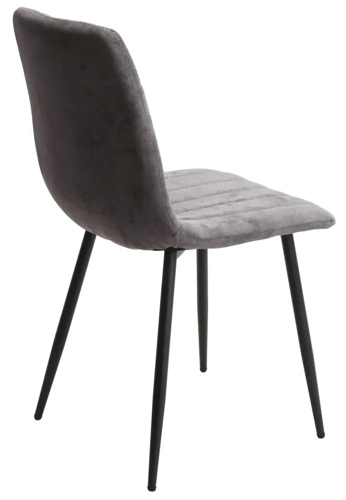 Addison Straight Stitch Dining Chair - Grey, Fabric