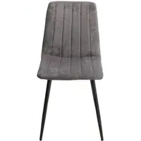 Addison Straight Stitch Dining Chair - Grey, Fabric