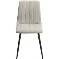 Addison Straight Stitch Dining Chair - Light Grey