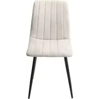 Addison Straight Stitch Dining Chair - Natural, Fabric