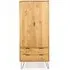 Alaska 2 Door 2 Drawer Wardrobe with Hairpin Legs - Pine