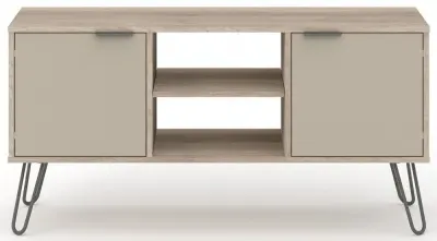 Alaska 2 Door TV Unit with Hairpin Legs - Driftwood image