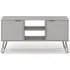 Alaska 2 Door TV Unit with Hairpin Legs - Grey