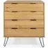 Alaska 4 Drawer Chest with Hairpin Legs - Waxed Pine