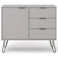 Alaska 90cm Small Sideboard with Hairpin Legs - Grey