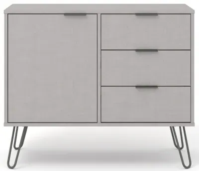 Alaska 90cm Small Sideboard with Hairpin Legs - Grey image
