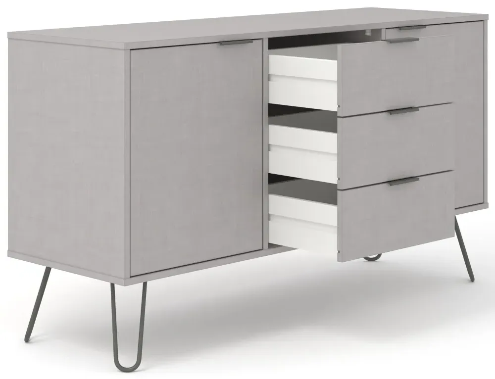 Alaska Medium Sideboard with Hairpin Legs - Grey