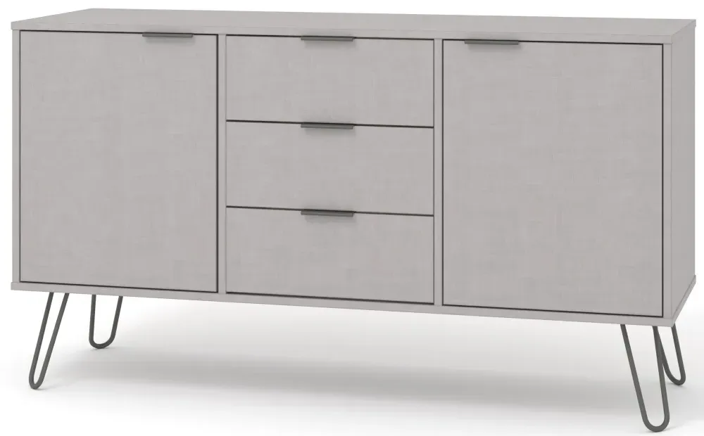 Alaska Medium Sideboard with Hairpin Legs - Grey