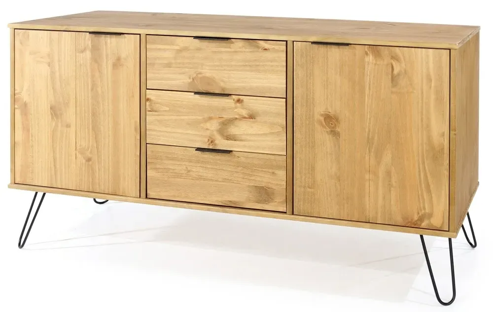 Alaska Medium Sideboard with Hairpin Legs - Pine