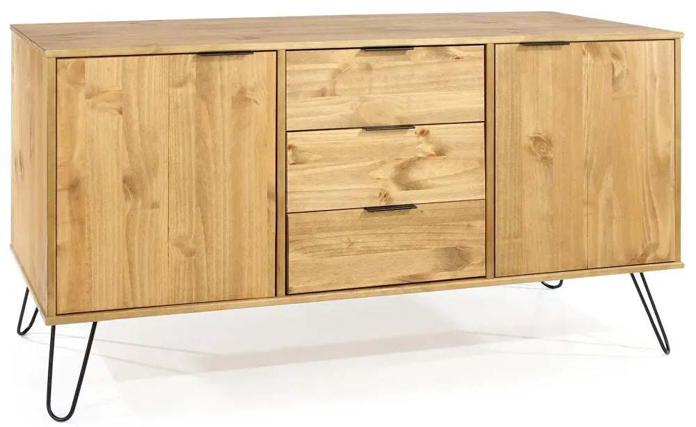 Alaska Medium Sideboard with Hairpin Legs - Pine