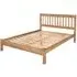 Alaska Pine Slatted Bed - Waxed Pine