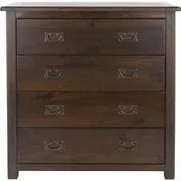 Bent 4 Drawer Chest - Dark Wood