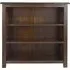 Bent Low Bookcase - Dark Wood