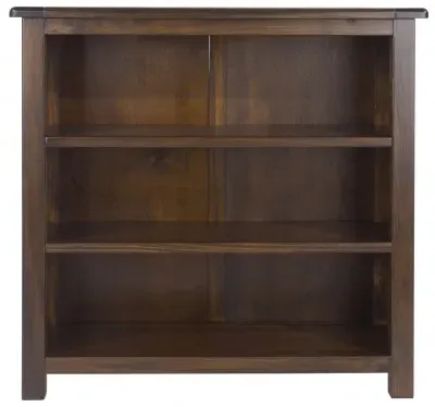 Bent Low Bookcase - Dark Wood image