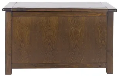 Bent Storage Ottoman - Dark Wood