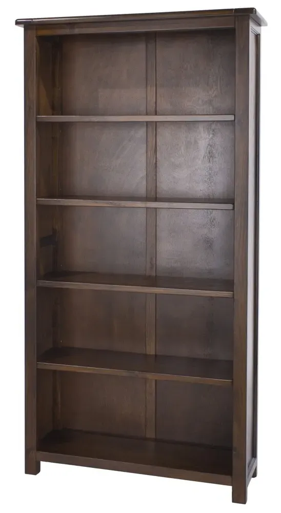Bent Tall Bookcase - Dark Lacquered