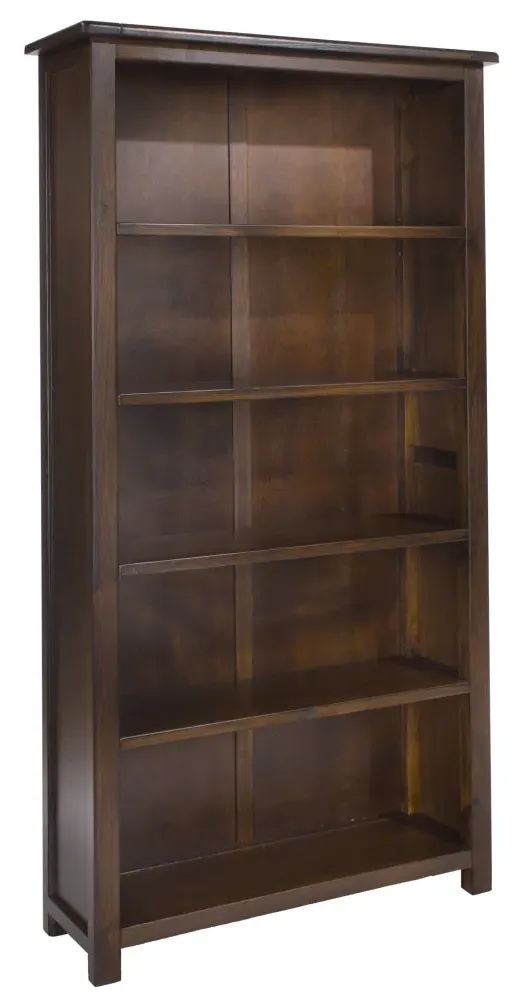 Bent Tall Bookcase - Dark Lacquered
