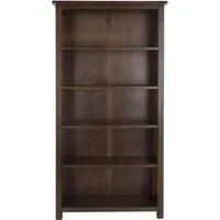 Bent Tall Bookcase - Dark Lacquered