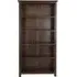 Bent Tall Bookcase - Dark Lacquered