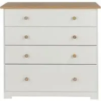 Chase 4 Drawer Chest - White