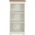 Chase Low Narrow Bookcase - White