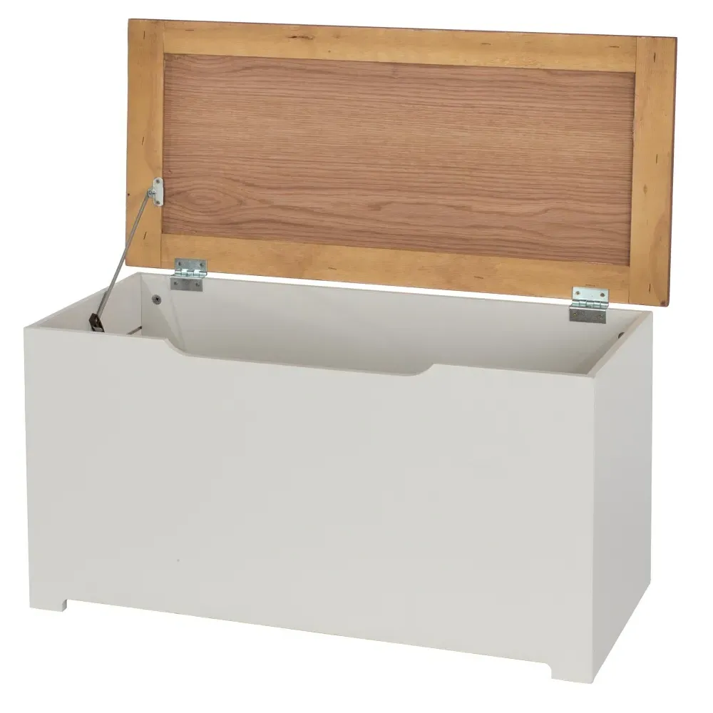 Chase Storage Ottoman - White