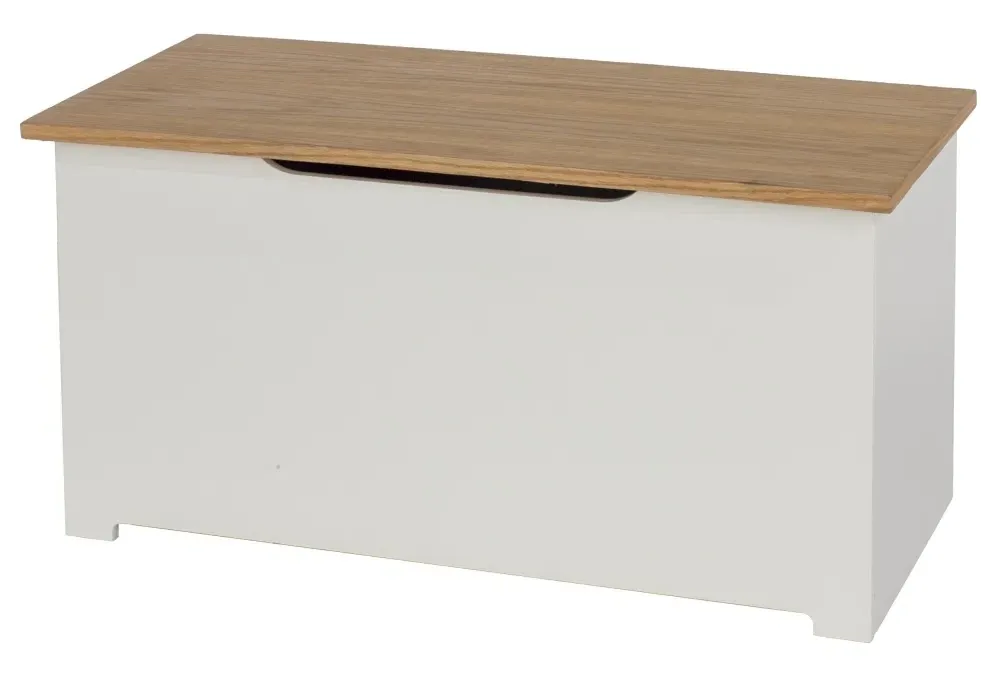 Chase Storage Ottoman - White