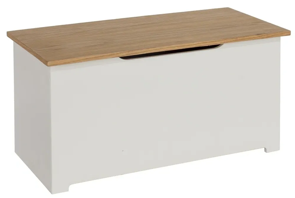 Chase Storage Ottoman - White