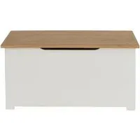 Chase Storage Ottoman - White