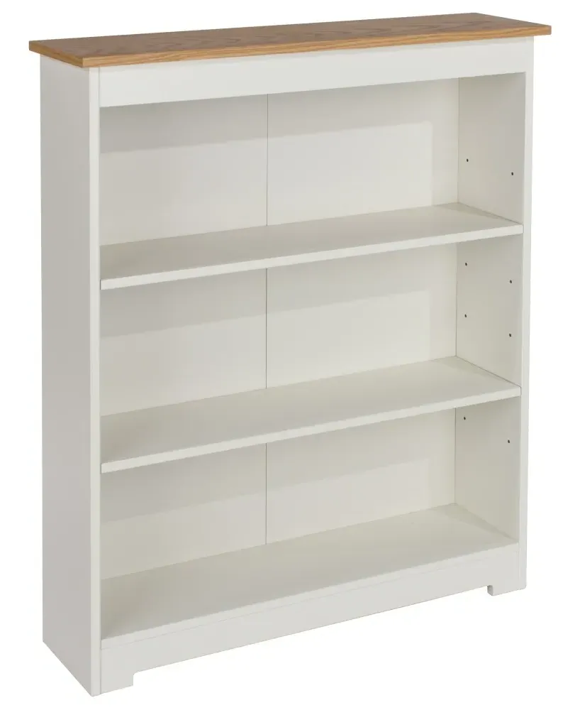 Chase Wide Bookcase - White