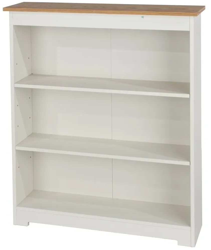 Chase Wide Bookcase - White
