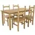 Corona 150cm Dining Set for 4 - Antique Waxed Pine