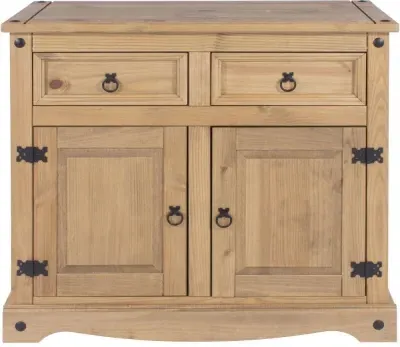Corona Mexican 2 Door Small Sideboard - Pine