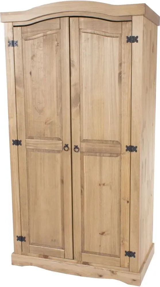 Corona Mexican 2 Door Wardrobe - Pine