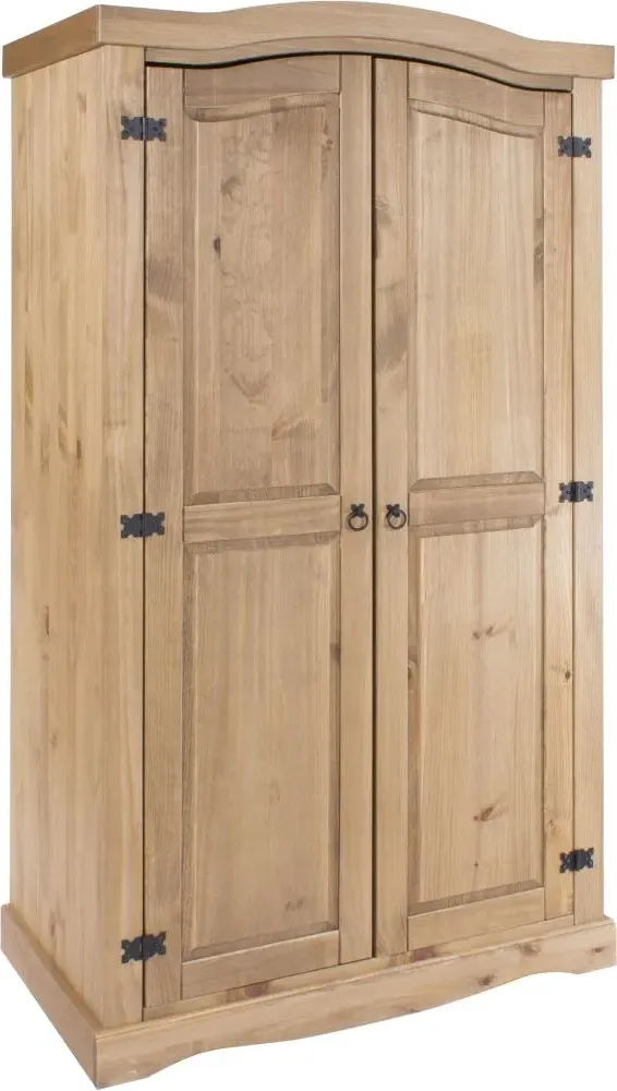 Corona Mexican 2 Door Wardrobe - Pine