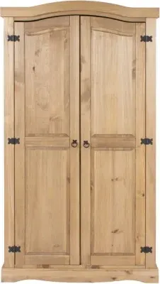 Corona Mexican 2 Door Wardrobe - Pine image