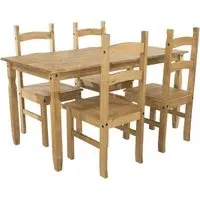Corona Mexican Dining Set - Pine