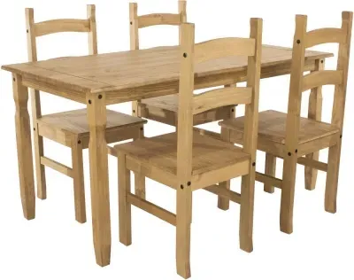 Corona Mexican Dining Set - Pine image