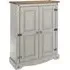 Corson 2 Door Cupboard - Grey, Mexican Pine