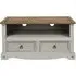 Corson 95cm TV Unit - Grey, Mexican Pine