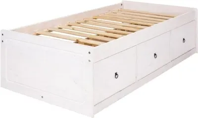 Corson Cabin Bed - White, Mexican Pine