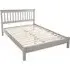 Corson Double Slatted Bed Frame - Grey, Mexican Pine