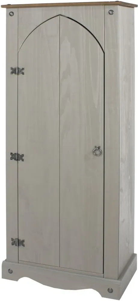 Corson Hall Cabinet - Grey, Mexican Pine