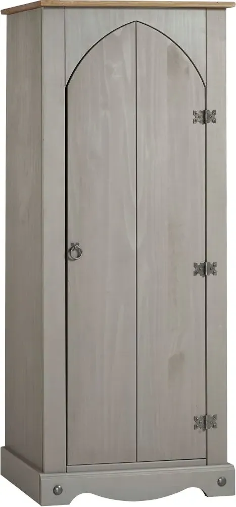 Corson Hall Cabinet - Grey, Mexican Pine