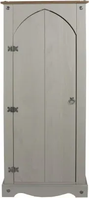 Corson Hall Cabinet - Grey, Mexican Pine image