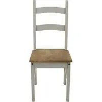 Corson Ladder Back Dining Chair Set - Grey, Pine